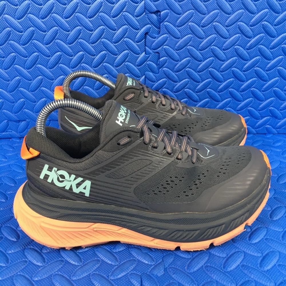 Hoka One One Stinson ATR 6 Womens Running Shoes Green Trail Athletic Sneaker 7.5